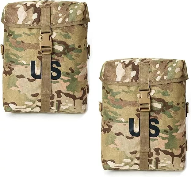 2 Pack USGI Military MOLLE II OCP Multicam Sustainment Pouch 8465-01-580-1563
