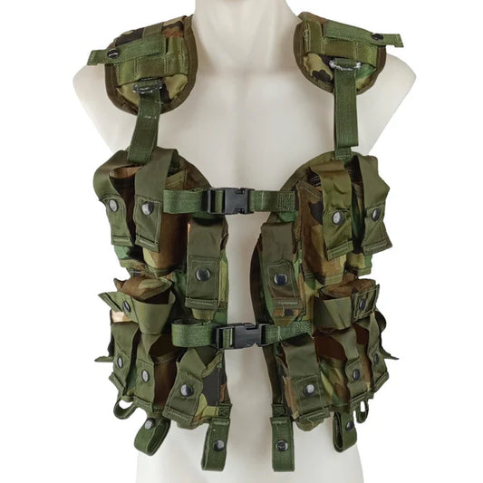 USGI 40mm Grenade Carrier Load Bearing Vest Woodland Camo US Issue