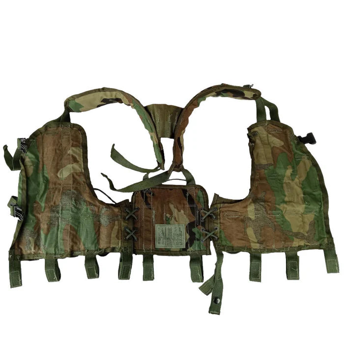 USGI 40mm Grenade Carrier Load Bearing Vest Woodland Camo US Issue