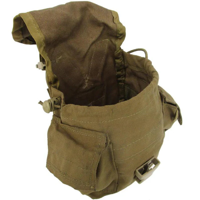 2 Pack USMC MOLLE 1QT Canteen Cover Coyote Brown Utility Pouch USGI VGC