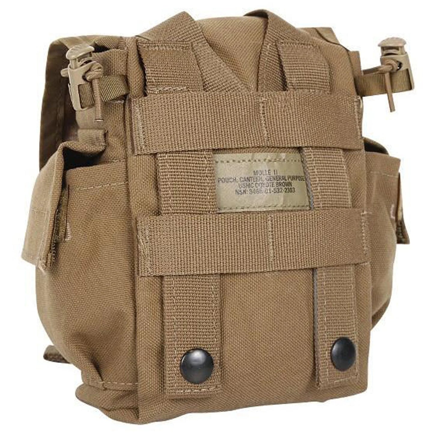 2 Pack USMC MOLLE 1QT Canteen Cover Coyote Brown Utility Pouch USGI VGC