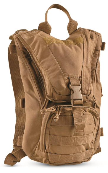 USMC FAIR Issue Coyote FILBE Hydration Pack Carrier Bag Backpack - NO BLADDER