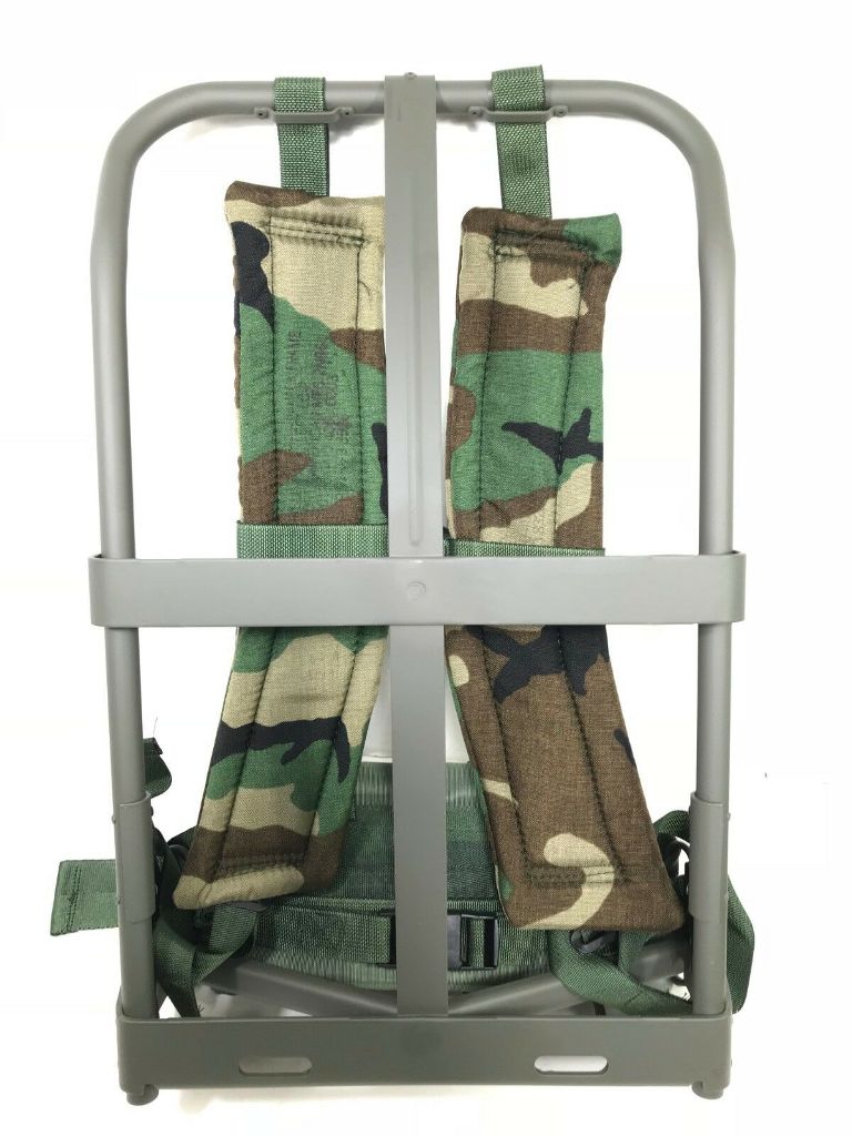 USGI Alice Pack Frame Complete Woodland Shoulder Straps Waist Pad COMPLETE LC-2