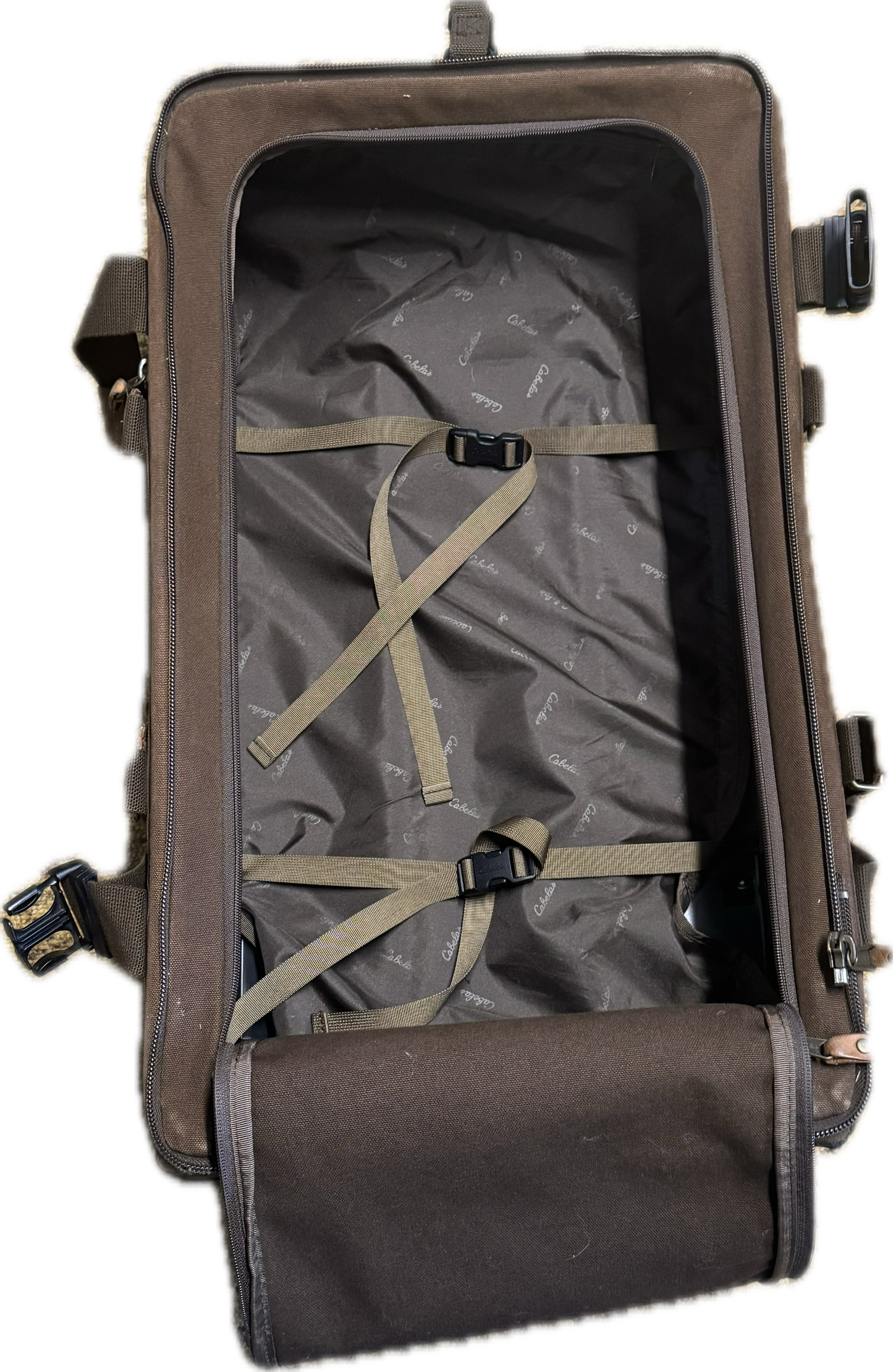 Vintage Cabelas Outback Deluxe Hunting Traveling Suitcase 3 Piece Set