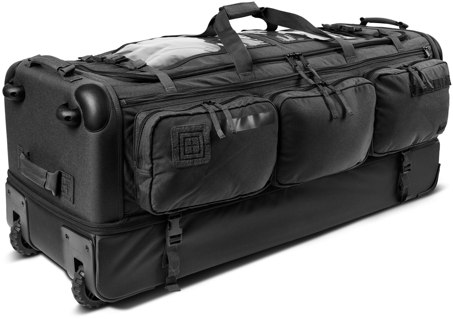 FAIR 5.11 Tactical Cams Rolling Bag Black Duffel Military Deployment Luggage