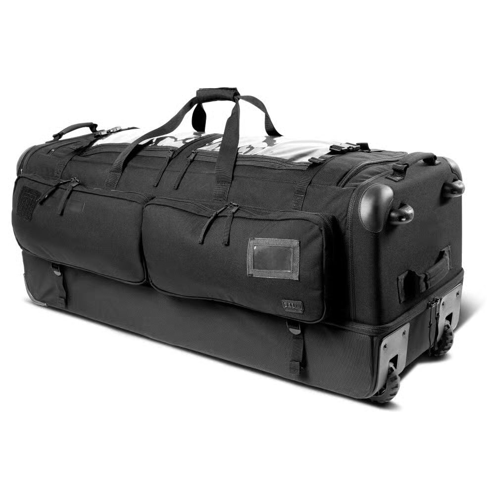 FAIR 5.11 Tactical Cams Rolling Bag Black Duffel Military Deployment Luggage