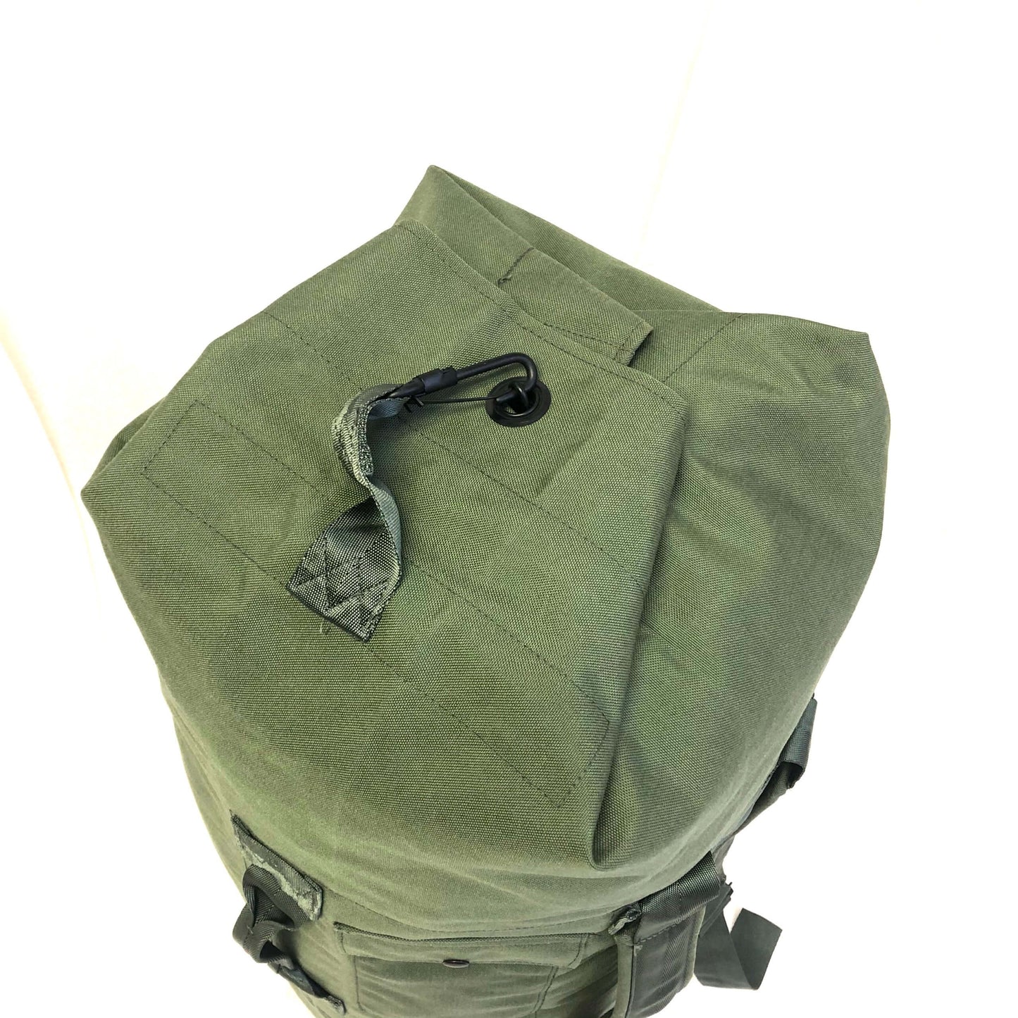 Military Duffle Bag OD Green Nylon Sea Bag Carry Straps Army Duffel USGI