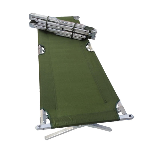 Compact Lightweight FOLDABLE Aluminum Sleeping Cot US Military OLIVE DRAB/FOREST