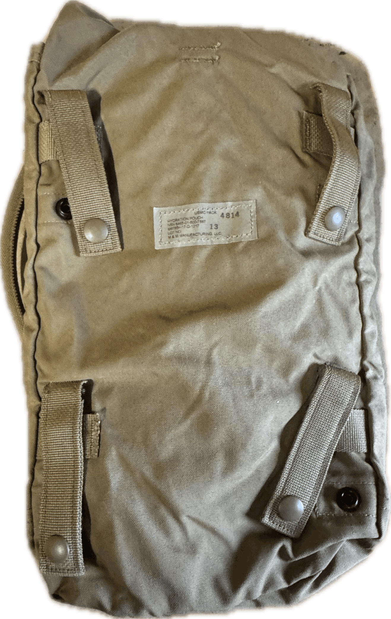 NEW USMC Coyote FILBE Hydration Pouch & USED 3L Camelbak Bladder Tan