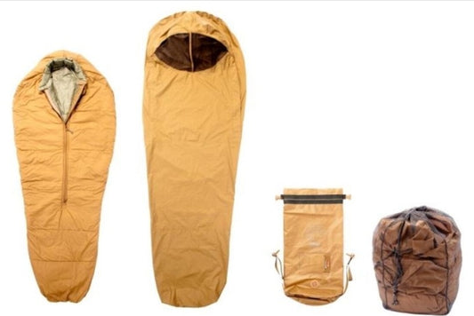 Complete USMC Coyote 3 Season Sleep System (3S) USMC Bivy, Pack Liner, and Bag