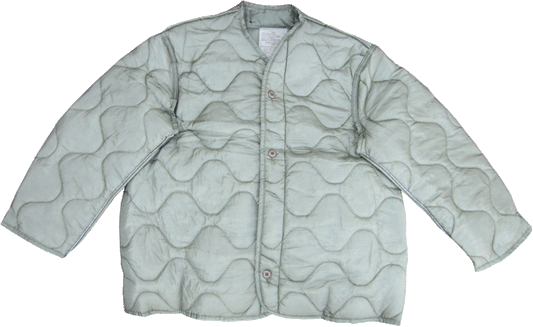 USGI Army Military COLD WEATHER Aircrew Coat / Jacket Liner Grey MEDIUM