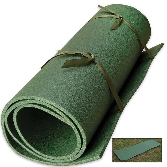 USGI Foam Roll Up Sleeping Mat Green