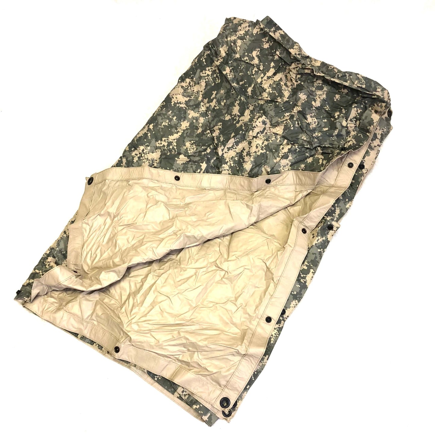 USGI Military Reversible Field Tarp ACU 90 x 80 Ground Tarpaulin Shelter FAIR