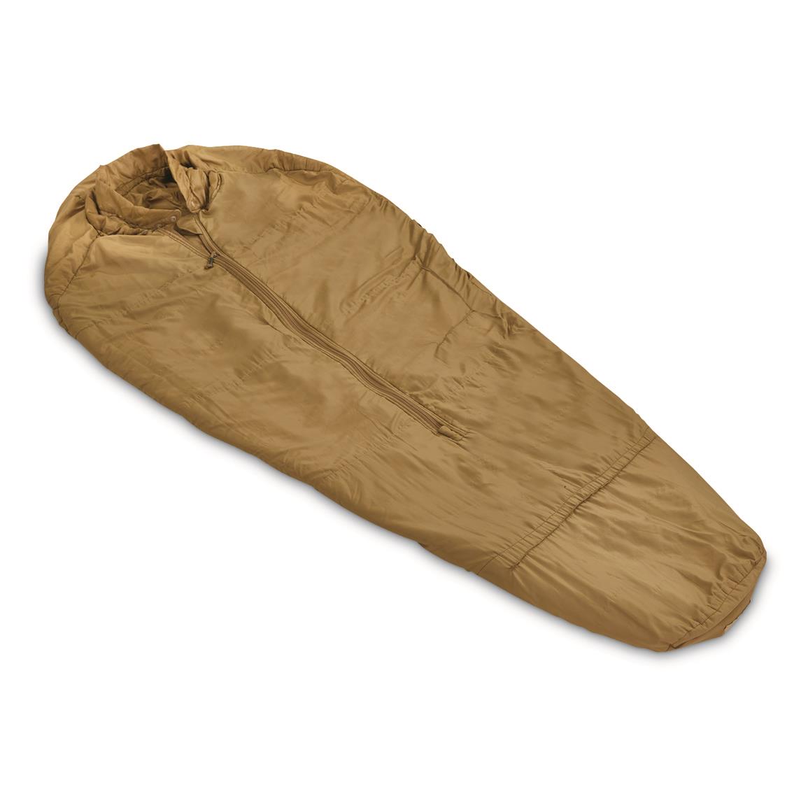 Complete USMC Coyote 3 Season Sleep System (3S) USMC Bivy, Pack Liner, and Bag