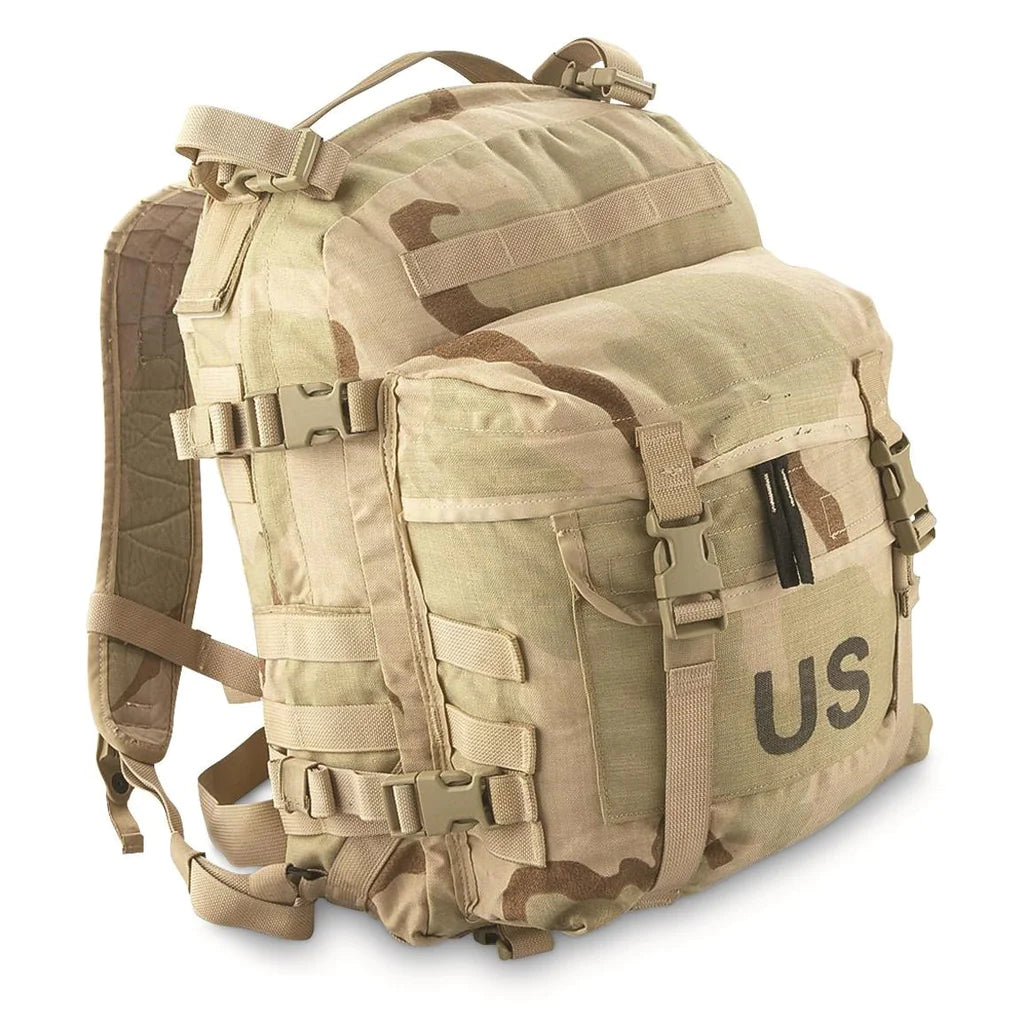 US Military USGI MOLLE 3 Day Assault Pack Desert Camo DCU 3 Color Backpack D2