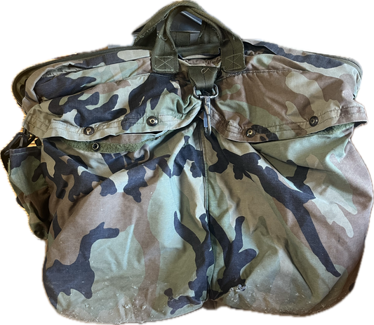 US Military HGU-56/P Flyers Helmet Bag Woodland M81 BDU Camo Sack Army USAF