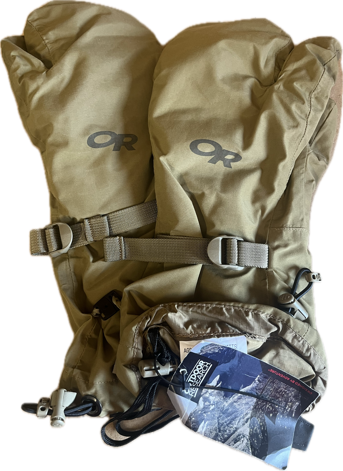 NEW Outdoor Research AGS Firebrand Trigger Finger Cold Weather Mitts Mittens LG