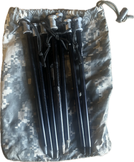 USGI ICS 1 MAN TENT Replacement Spikes ACU Orc with Carry Bag