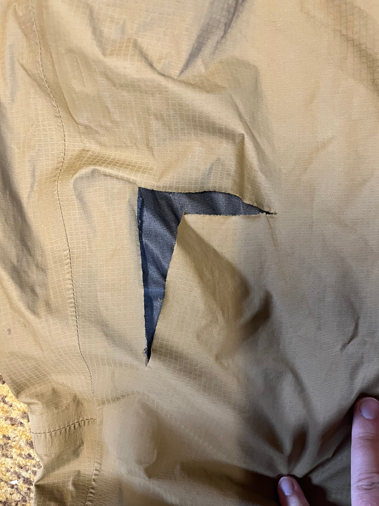 DAMAGED USMC Improved Bivy Cover Marine Corps Coyote Waterproof Sleeping Cover