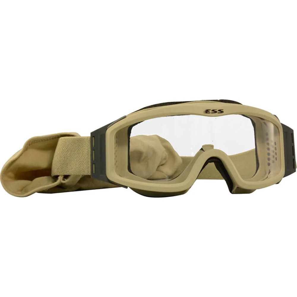 FAIR USGI ESS Profile NVG Tan Goggles Clear Lens Only w/ Carrying Case