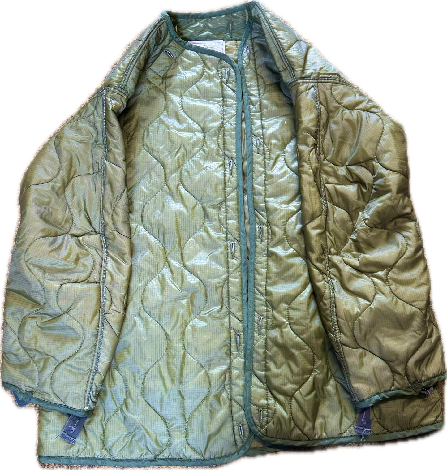 USGI Army Military COLD WEATHER Aircrew Coat / Jacket Liner OD Green SMALL
