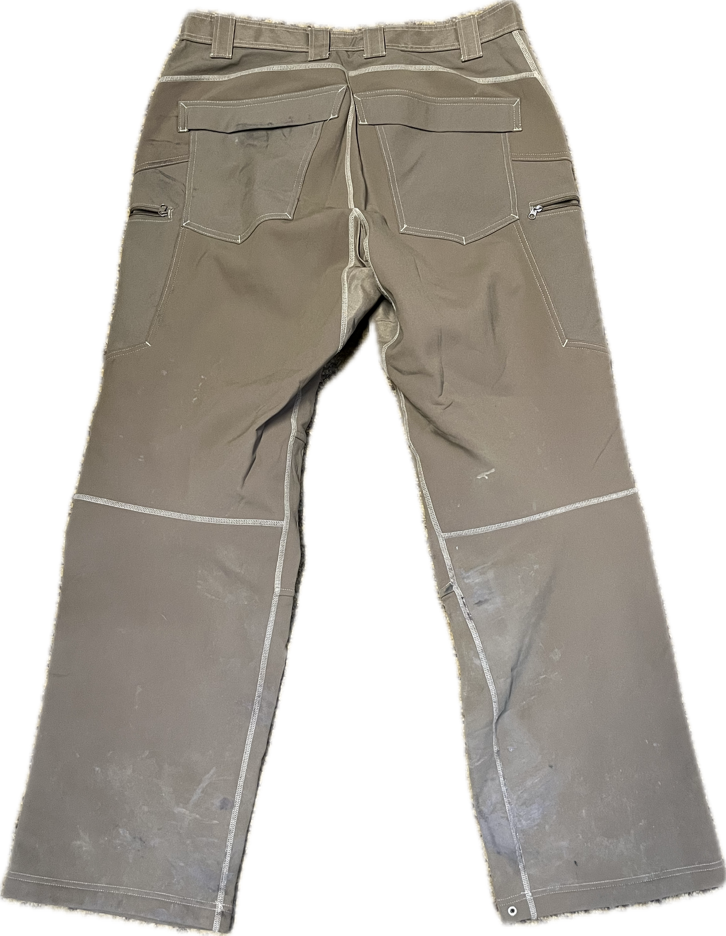 Beyond Clothing Softshell Pants Men's Medium Brown Lined Military Tactical EUC