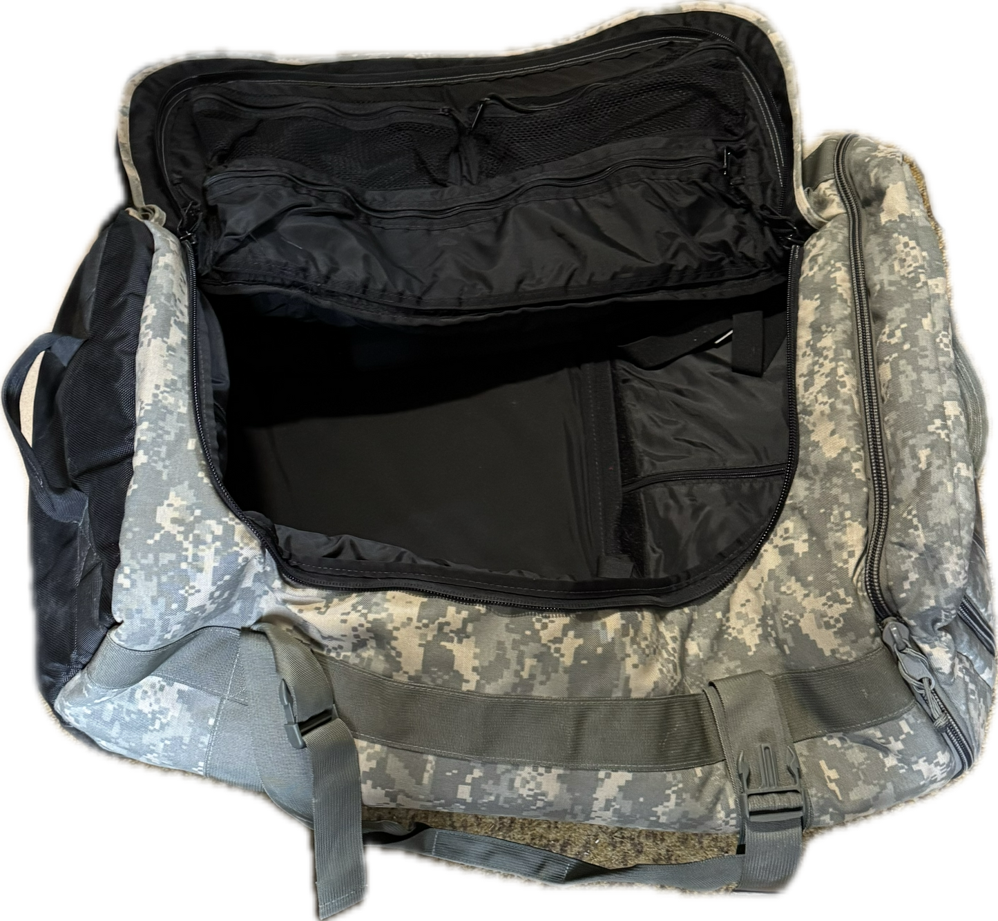 FAIR USGI Thin Air Rolling Deployment Bag Large Wheeled Military Duffel ACU UCP