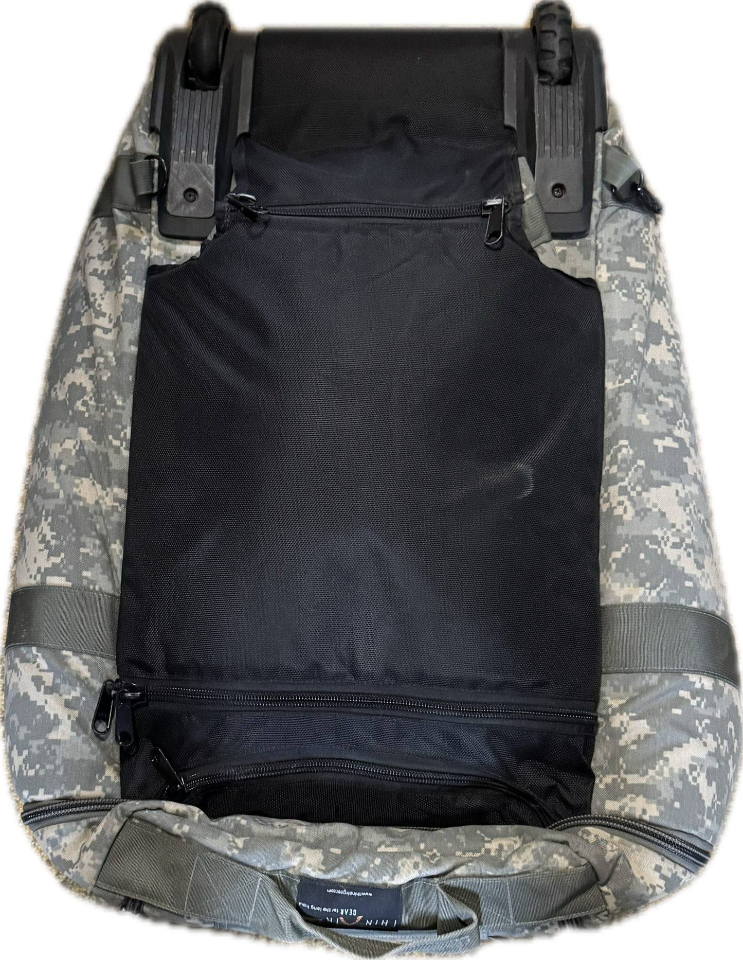 FAIR USGI Thin Air Rolling Deployment Bag Large Wheeled Military Duffel ACU UCP