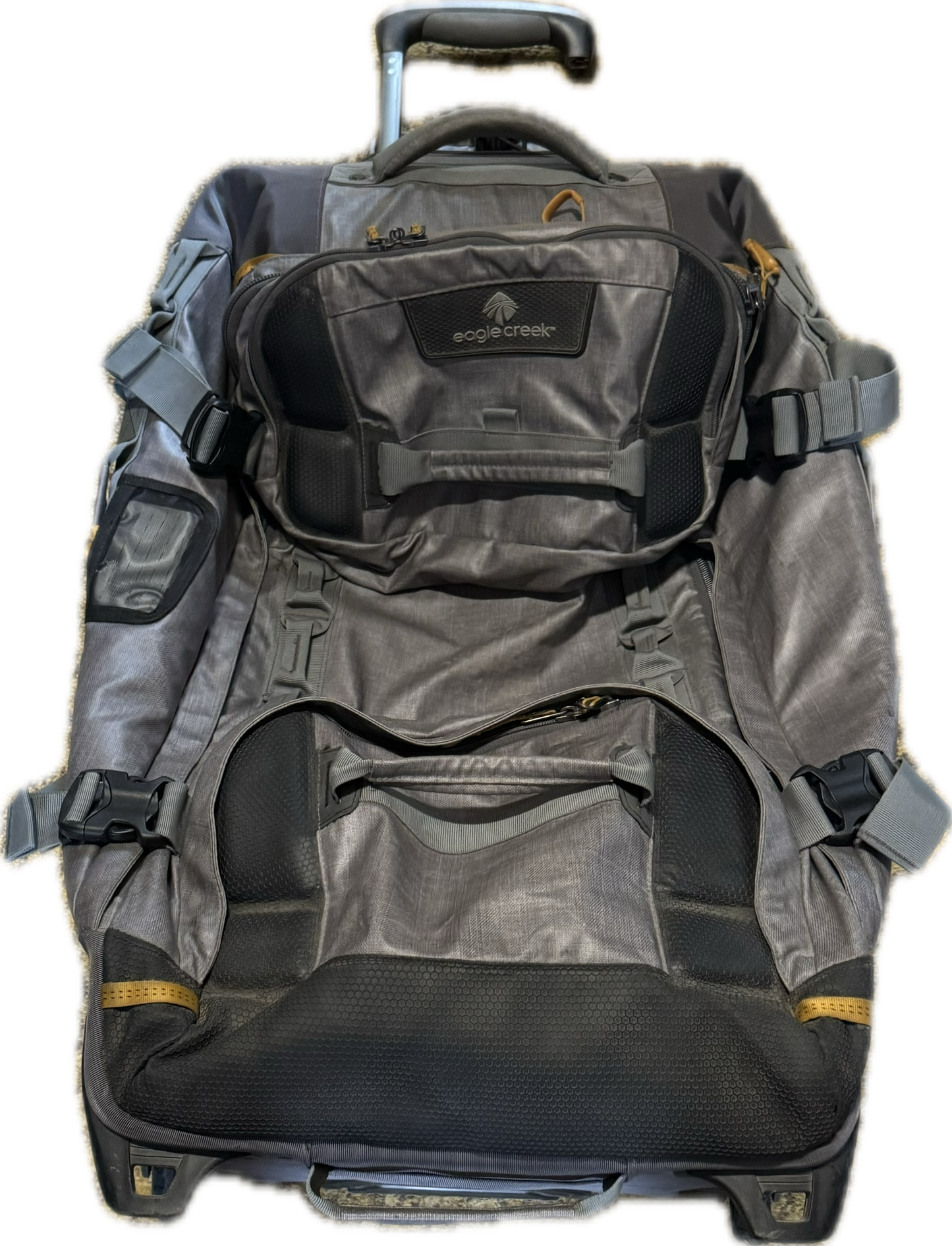 FAIR Eagle Creek ORV 2-Wheel 30" Trunk Bag With Webbing Gray / Yellow EC0A34PA