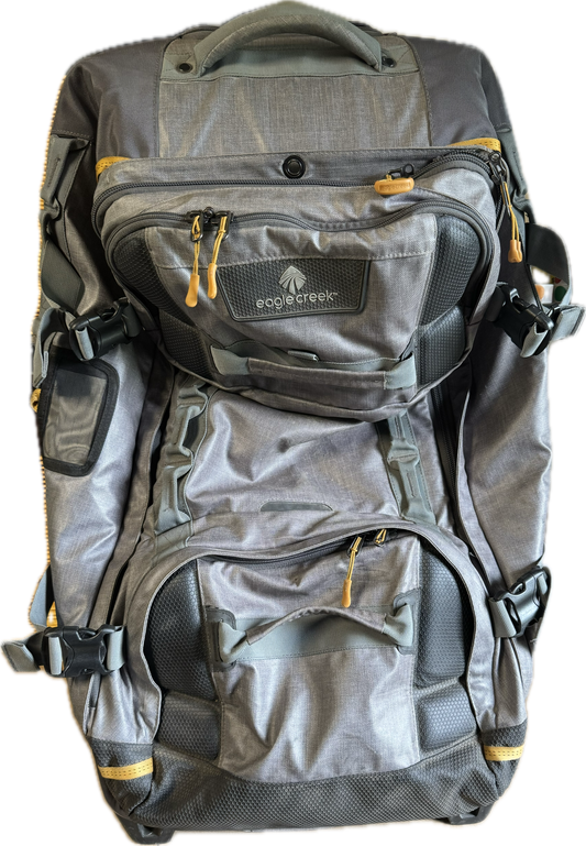 FAIR Eagle Creek ORV 2-Wheel 30" Trunk Bag With Webbing Gray / Yellow EC0A34PA