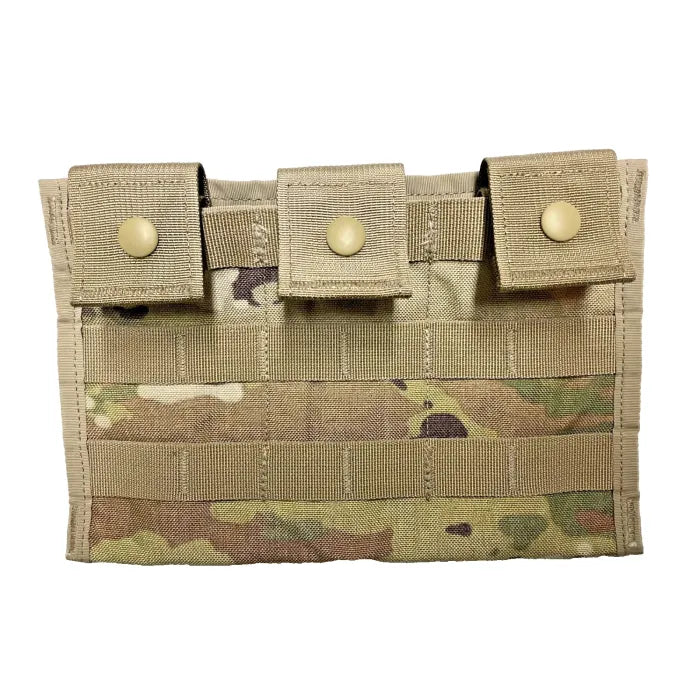 USGI Military Multicam OCP MOLLE Triple Magazine Pouch 3 Mag Tactical VGC