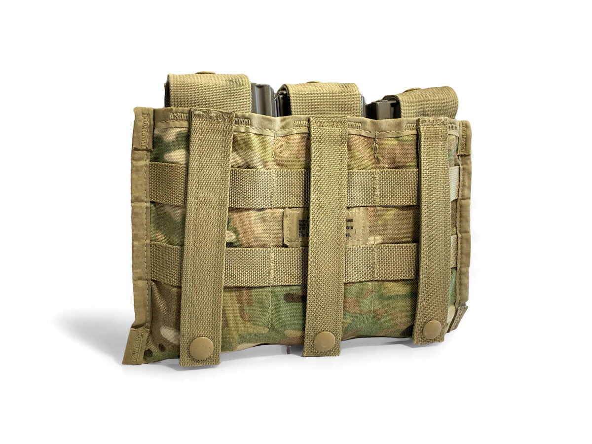 USGI Military Multicam OCP MOLLE Triple Magazine Pouch 3 Mag Tactical VGC