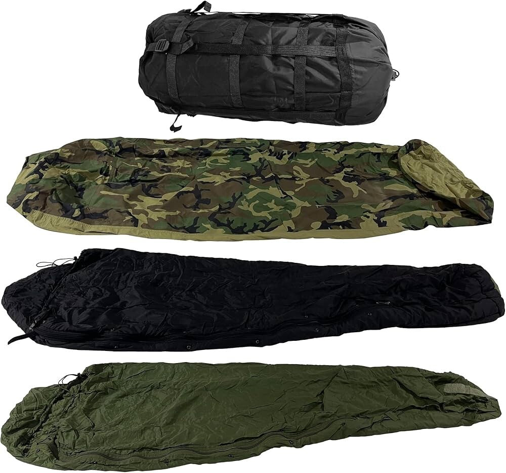 NEW USGI Modular Sleep System Woodland MSS 4 pc Military Sleep System Woodland
