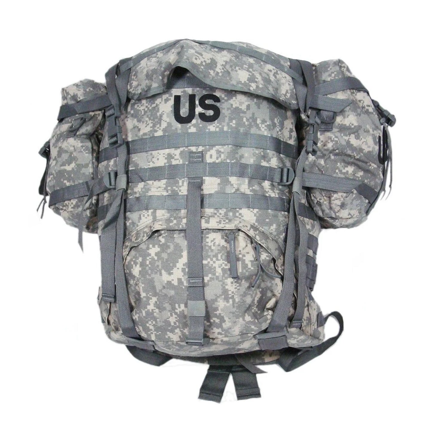 USGI MOLLE II Large Complete Field Pack Set w/ Straps Frame Side Pouches GOOD