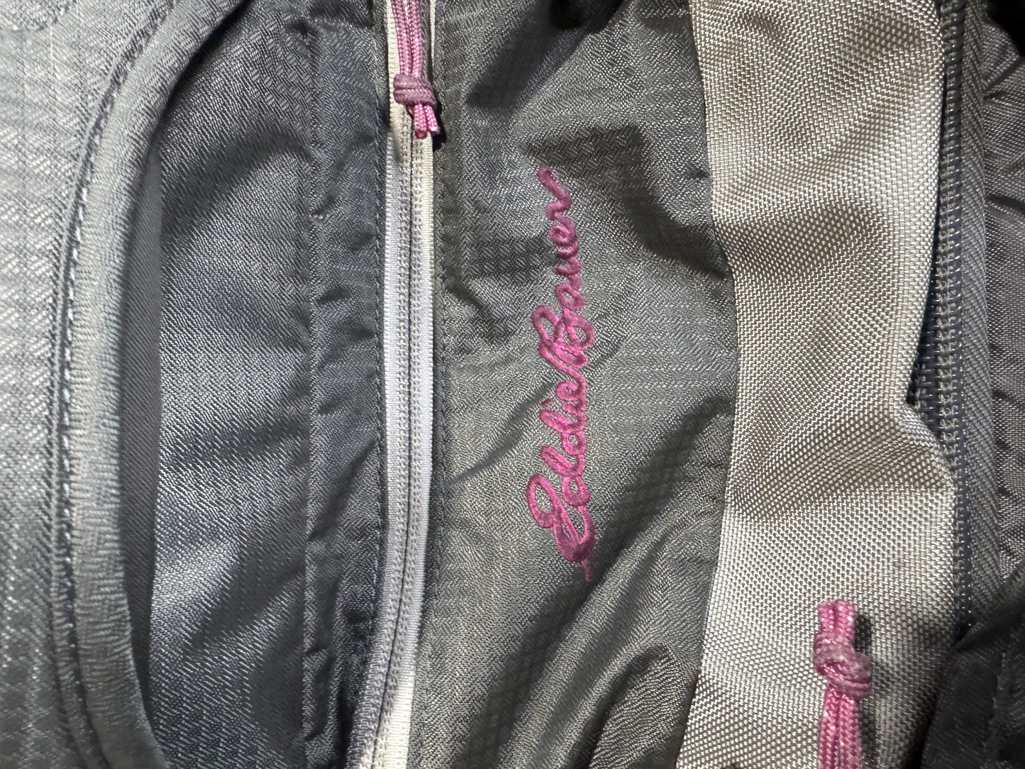 Eddie Bauer Expedition 26" Pink Blue Grey Suitcase Rolling Duffle Wheeled Bag