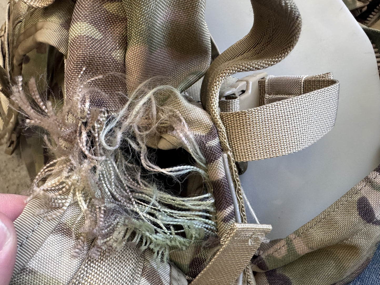 DAMAGED USGI Multicam OCP MOLLE Assault Pack 3 Day Backpack US w/ Stiffener