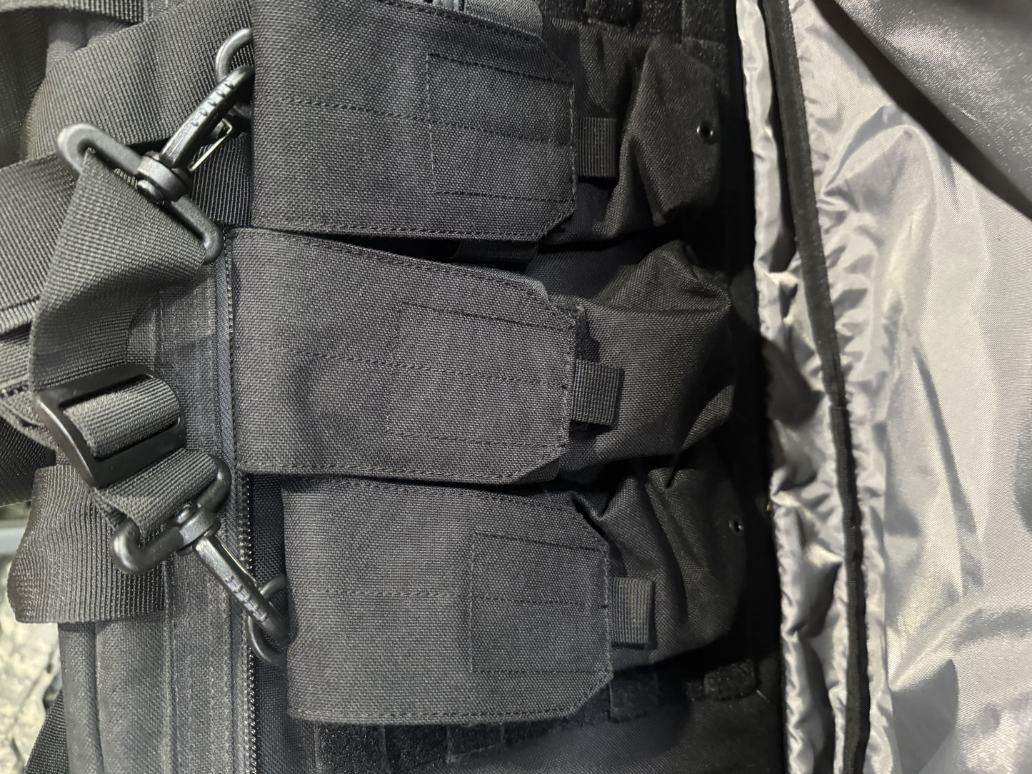 Elite Survival M4 Rolling Rifle Bag Black Tactical Rolling Duffle Deployment Bag
