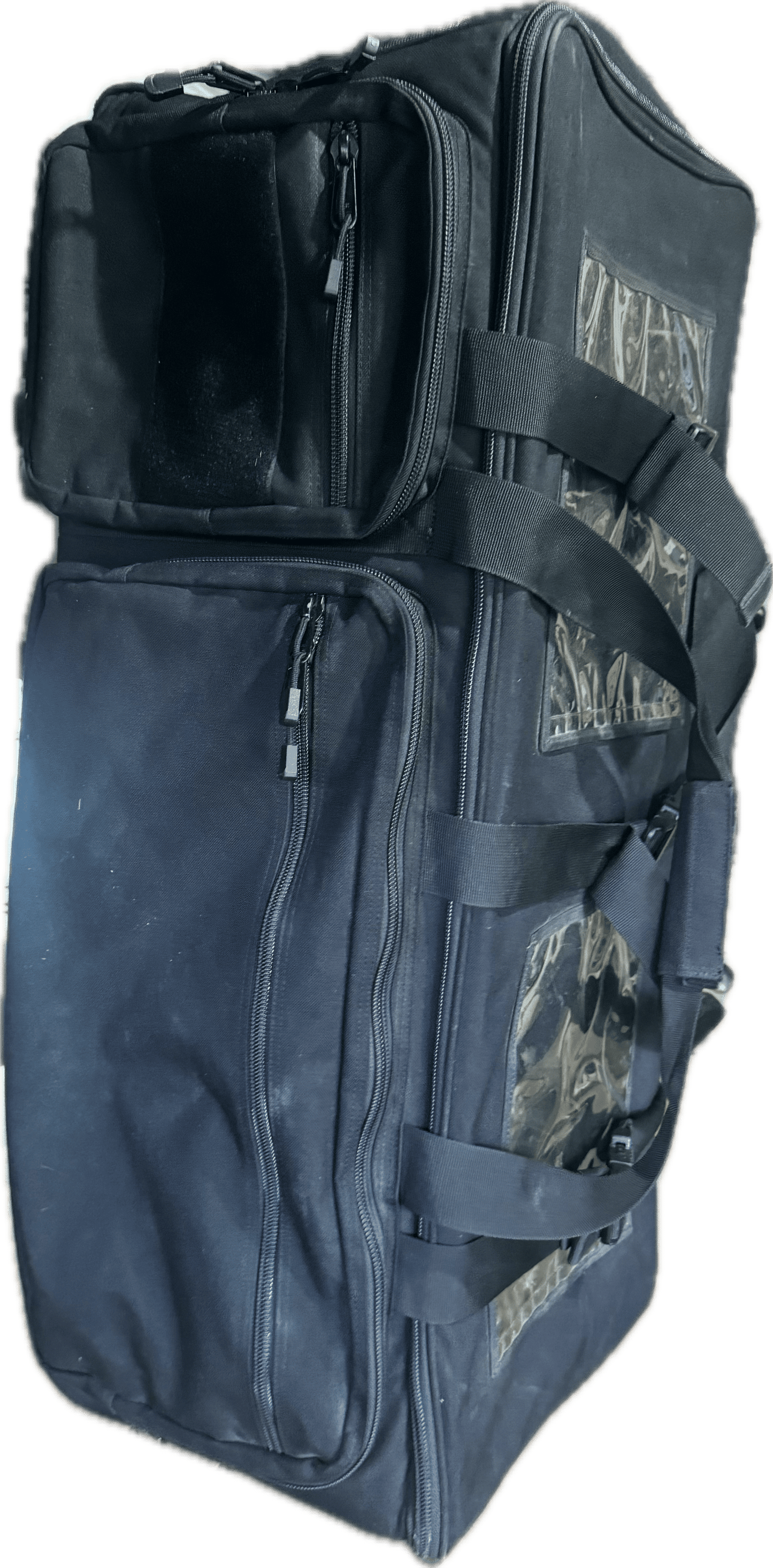 Elite Survival M4 Rolling Rifle Bag Black Tactical Rolling Duffle Deployment Bag
