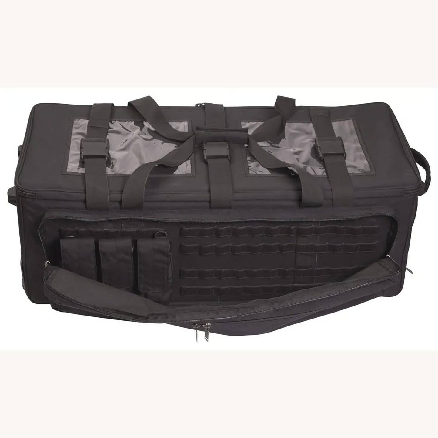 Elite Survival M4 Rolling Rifle Bag Black Tactical Rolling Duffle Deployment Bag
