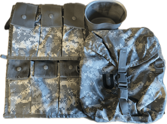 USGI 4 Piece KIT "Josiah's Kit" 2 Bandoleers / Sustainment Pouch / Canteen Cup
