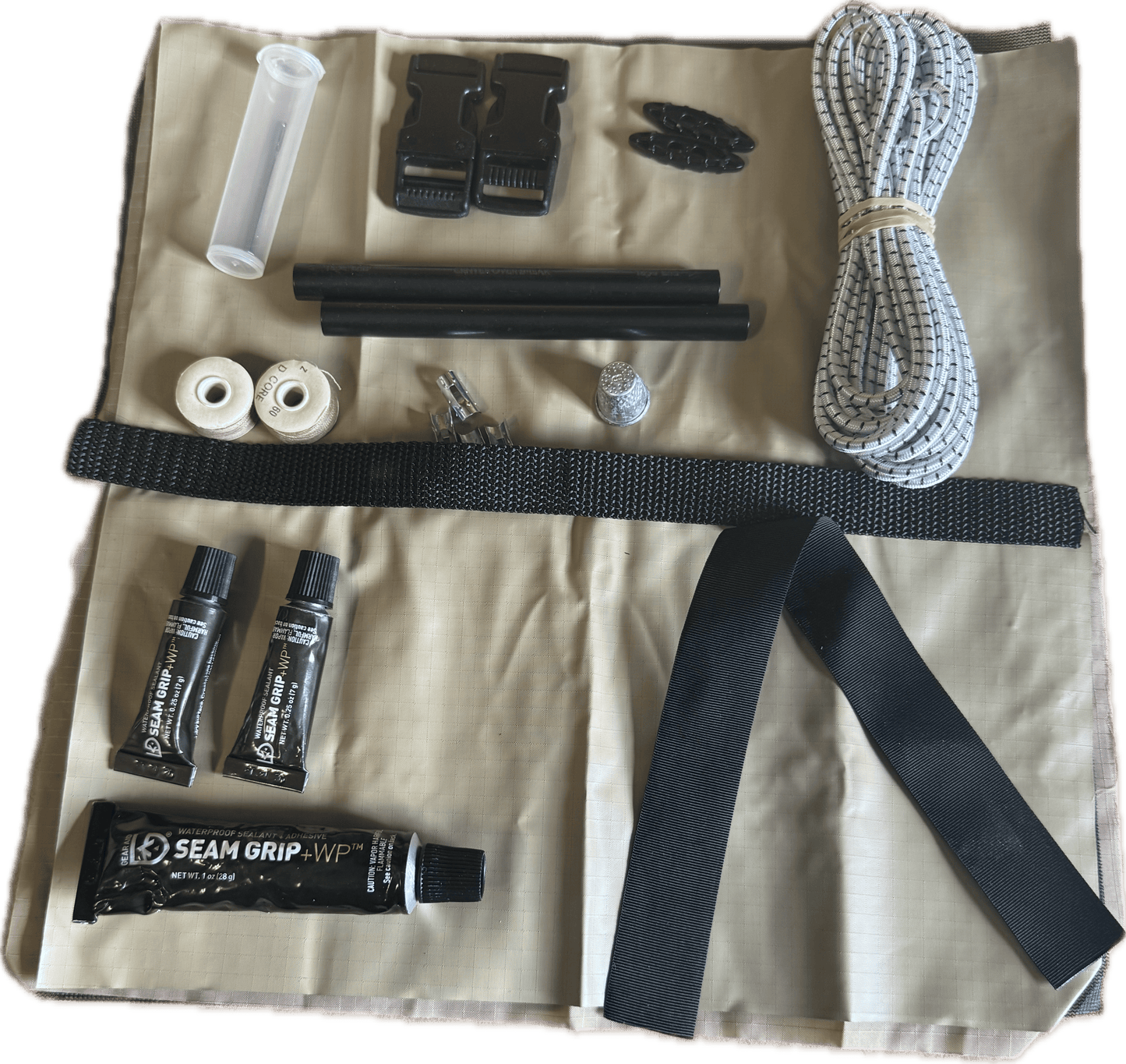 USMC Woodland Military 2-Man Combat Tent Field Repair Kit w/ Seam Grip