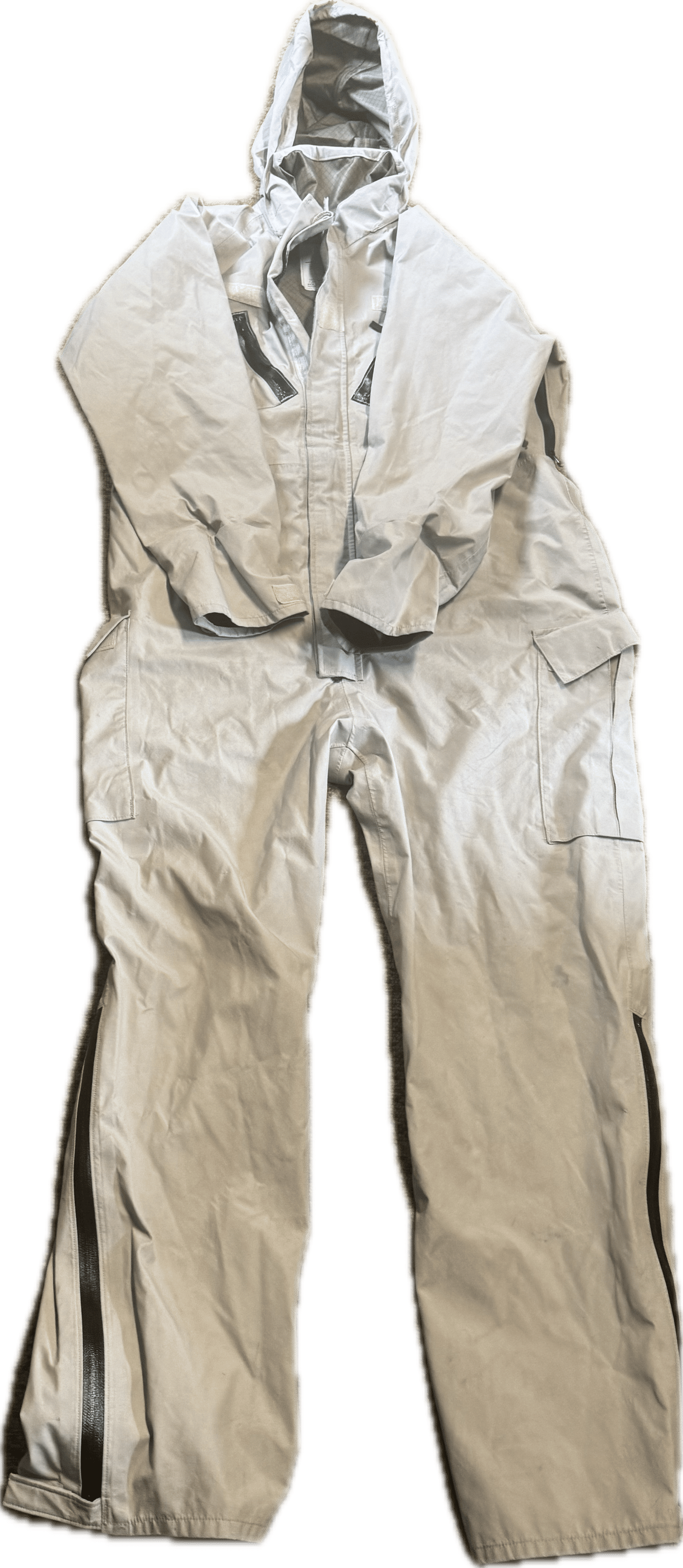 US Military Army Goretex JP-8 Fuel Handlers Coveralls Desert Tan Large