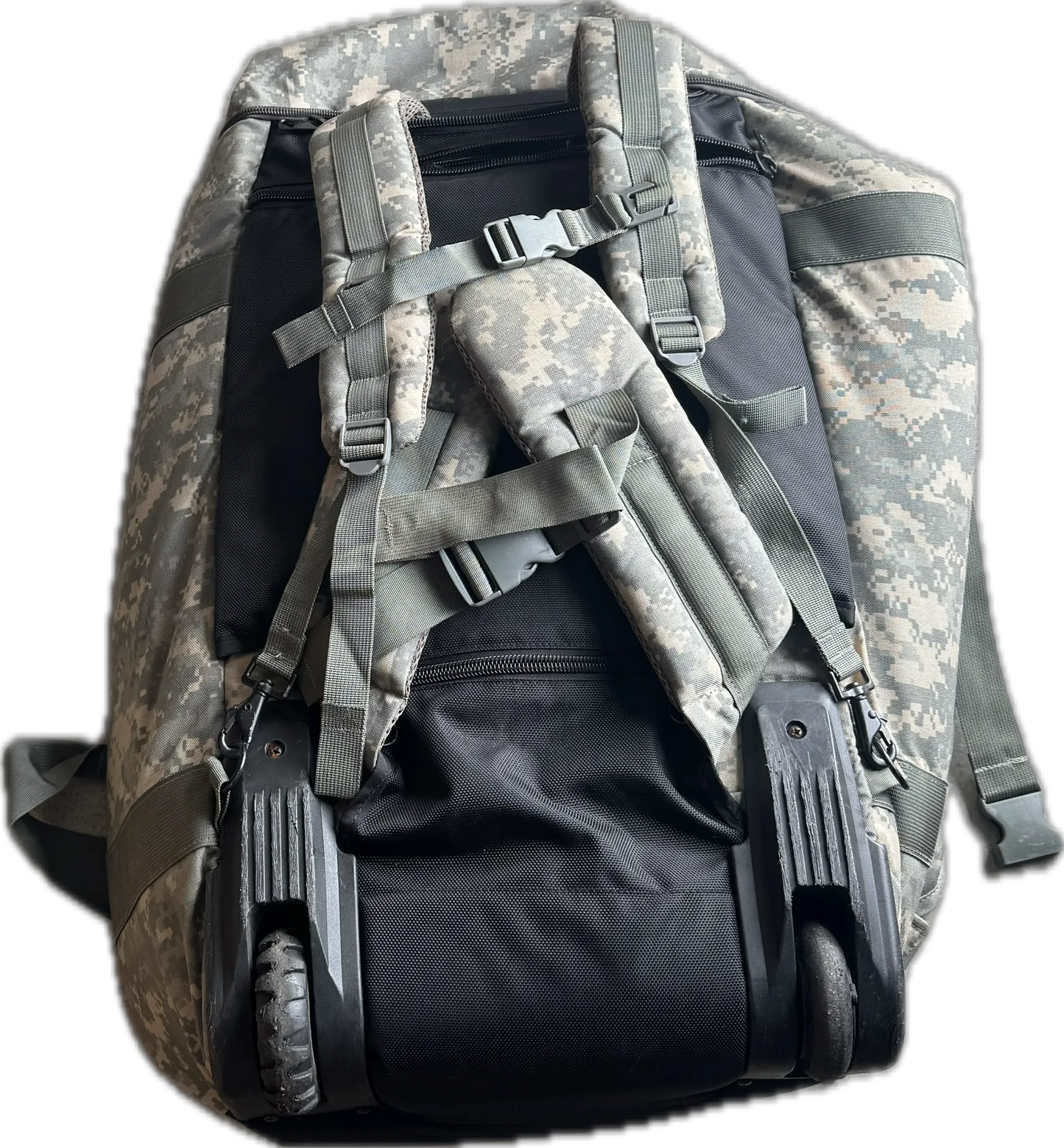 FAIR USGI Thin Air Rolling Deployment Bag Large Wheeled Military Duffel ACU UCP