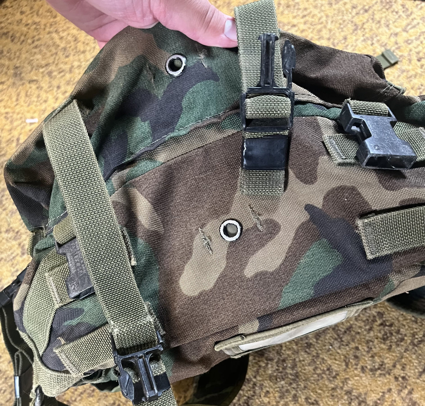 USGI SDS Woodland MOLLE II Assault Pack With Stiffener Style 4095