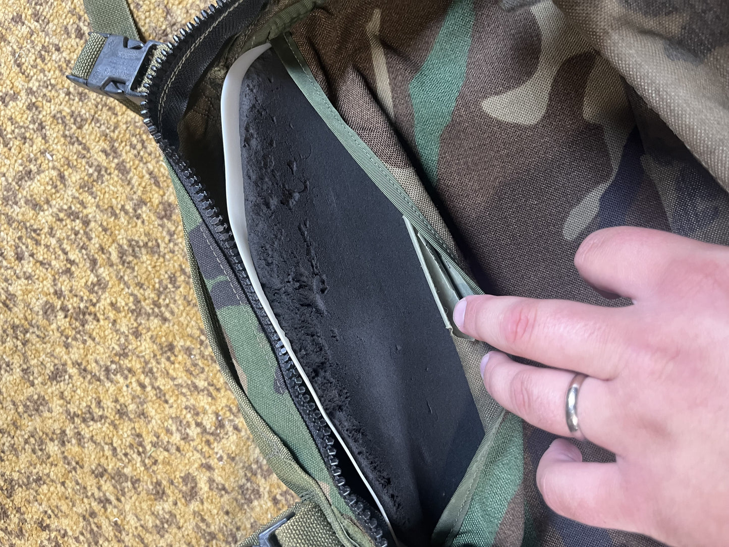 USGI SDS Woodland MOLLE II Assault Pack With Stiffener Style 4095
