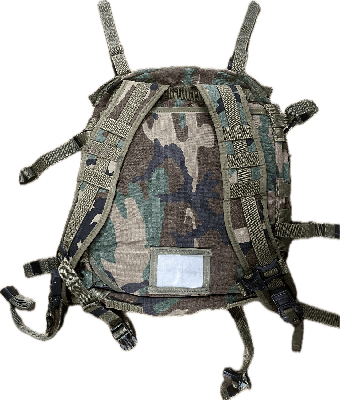 FAIR / NO STIFFENER USGI SDS Woodland MOLLE II Assault Pack Style 4095