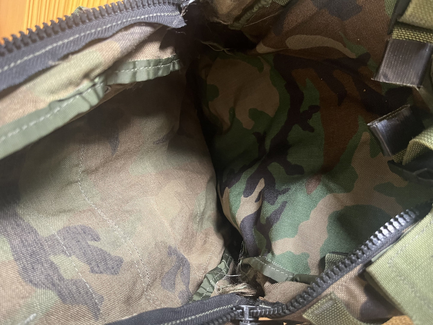 FAIR / NO STIFFENER USGI SDS Woodland MOLLE II Assault Pack Style 4095