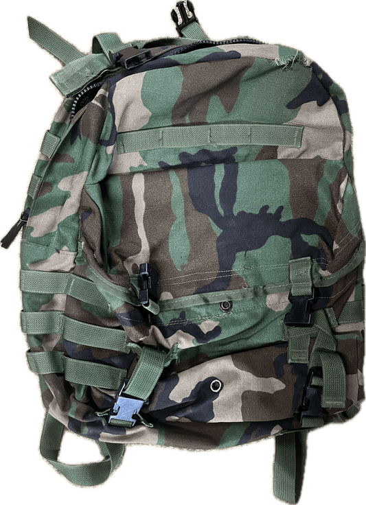 FAIR USGI SDS Woodland MOLLE II Assault Pack With Stiffener
