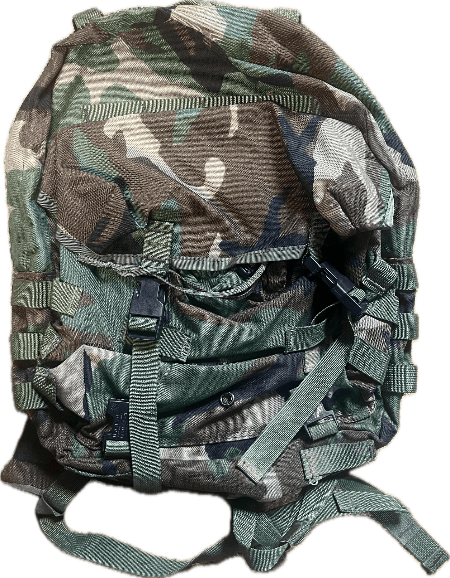 USGI SDS Woodland MOLLE II Patrol Pack USGI With Stiffener