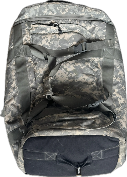 USGI DAMAGED Thin Air Rolling Deployment Bag Large Wheeled Military Duffel ACU
